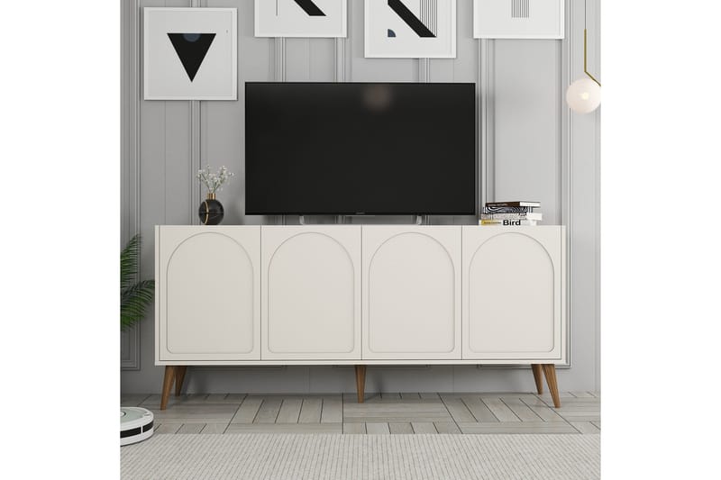 Hazim Konsollbord 180 cm - Cream/Valnöt - Möbler - Bord & matgrupper - Avlastningsbord - Hallbord