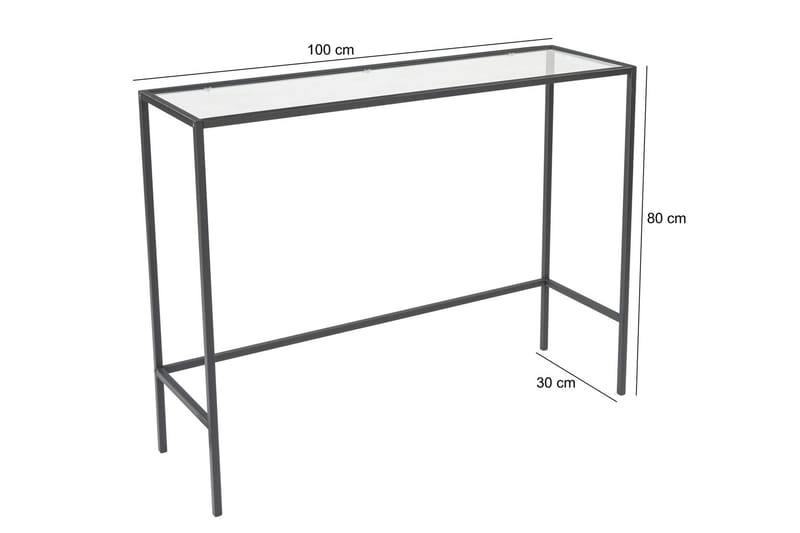 Horacio Sidobord 100 cm - Svart - Möbler - Bord & matgrupper - Avlastningsbord - Lampbord