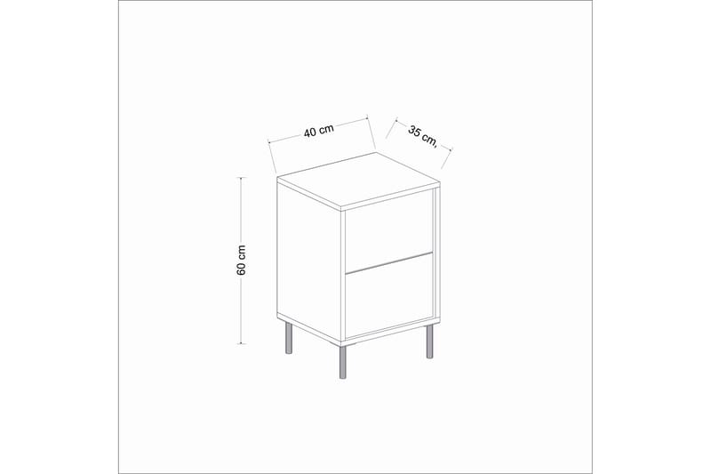 Imaj Sängbord 40 cm - Vit marmor/Guld - Möbler - Bord & matgrupper - Avlastningsbord - Sängbord & nattduksbord