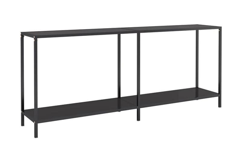 Konsolbord svart 180x35x75,5 cm härdat glas - Svart - Hallbord - Konsolbord & sidobord