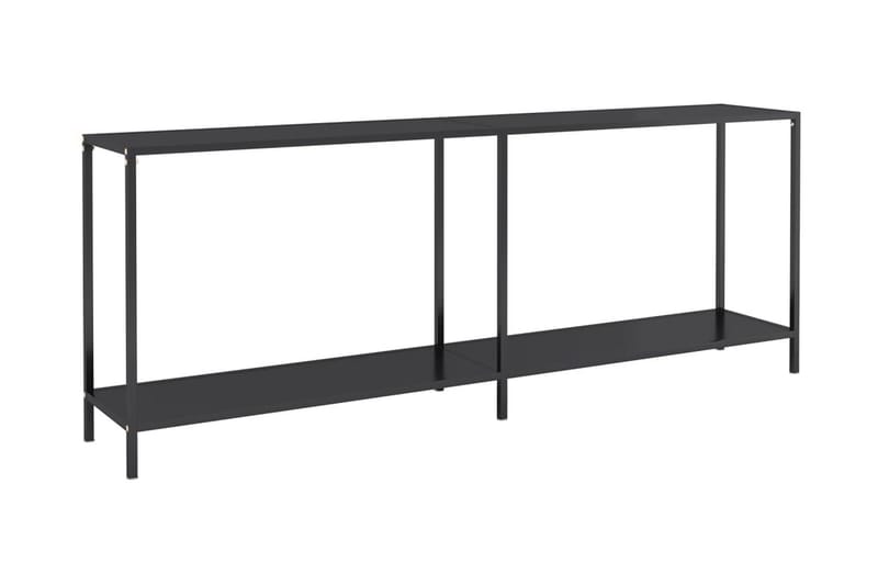 Konsolbord svart 200x35x75,5 cm härdat glas - Svart - Hallbord - Konsolbord & sidobord