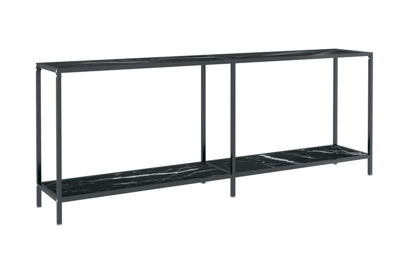 Konsolbord svart 200x35x75,5 cm härdat glas - Svart - Hallbord - Konsolbord & sidobord