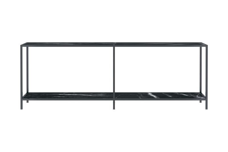 Konsolbord svart 220x35x75,5 cm härdat glas - Svart - Hallbord - Konsolbord & sidobord