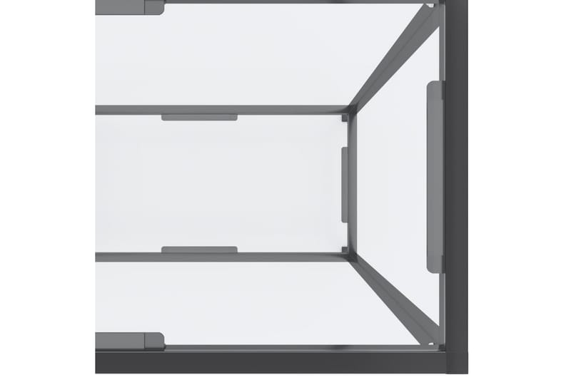 Konsolbord transparent 220x35x75,5 cm härdat glas - Transparent - Hallbord - Konsolbord & sidobord