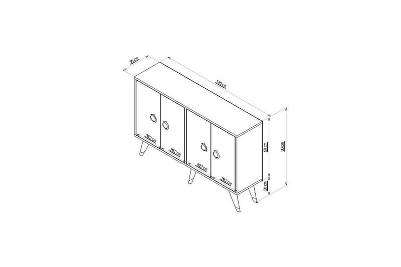 Arrano Konsollbord 120 cm - Vit - Hallbord - Konsolbord & sidobord