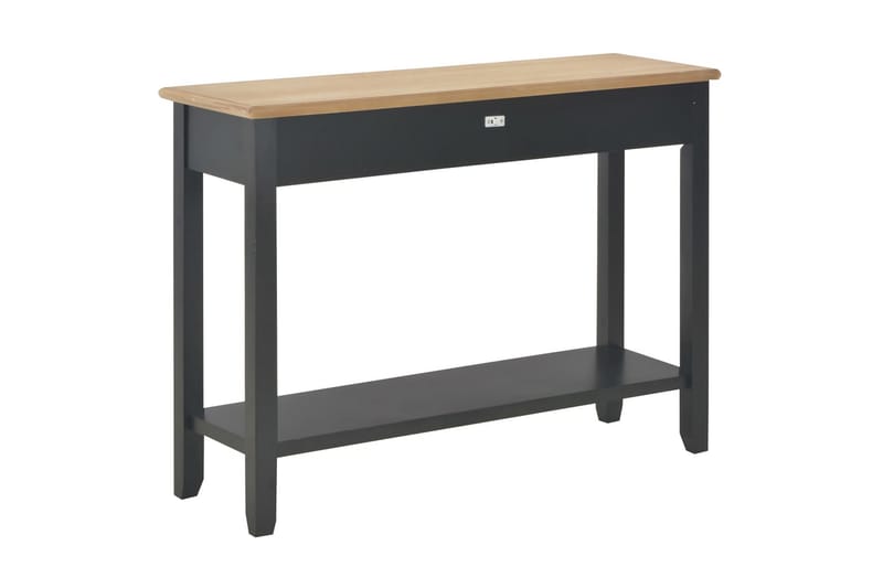 Avlastningsbord svart 110x35x80 cm trä - Svart - Hallbord - Konsolbord & sidobord