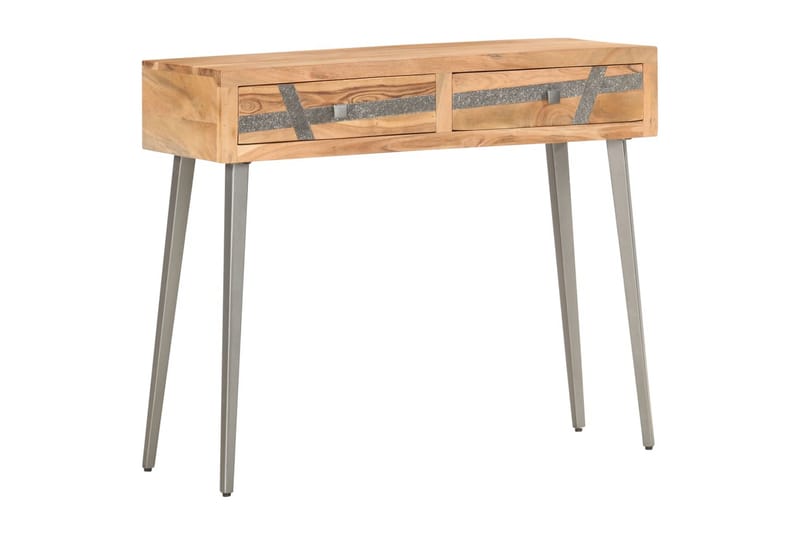 Konsolbord 90x30x75 cm massivt akaciaträ - Brun - Hallbord - Konsolbord & sidobord