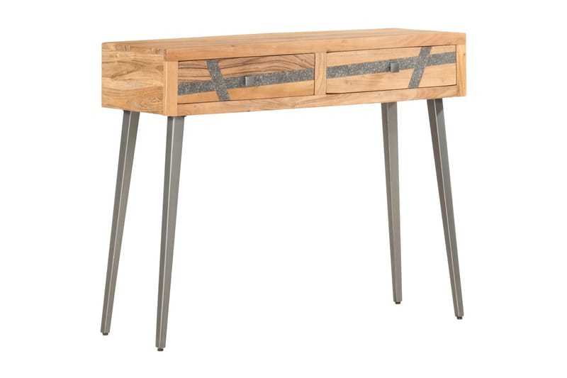 Konsolbord 90x30x75 cm massivt akaciaträ - Brun - Hallbord - Konsolbord & sidobord
