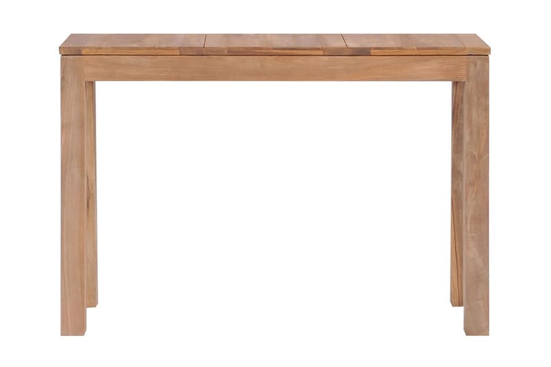 Konsolbord massiv teak med naturlig finish 110x35x76 cm - Brun - Hallbord - Konsolbord & sidobord