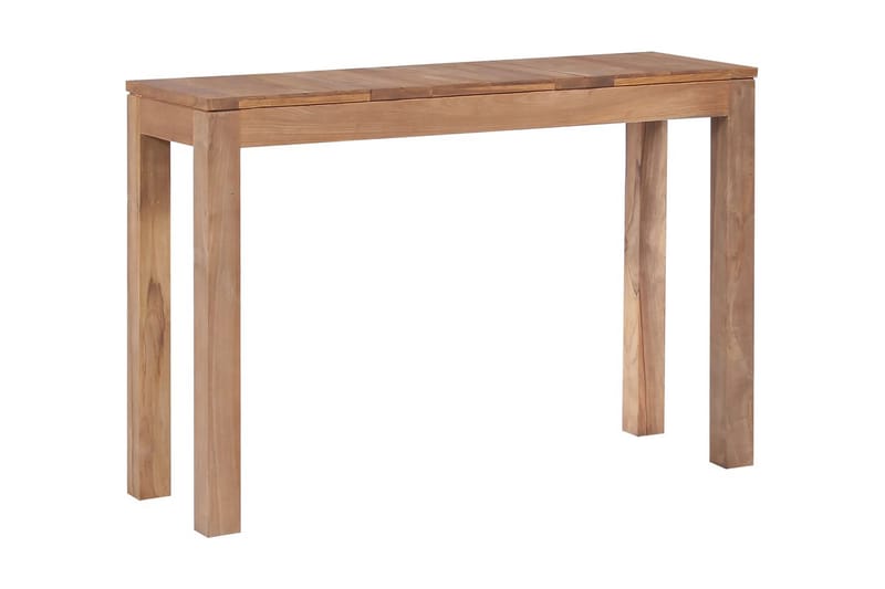 Konsolbord massiv teak med naturlig finish 110x35x76 cm - Brun - Hallbord - Konsolbord & sidobord