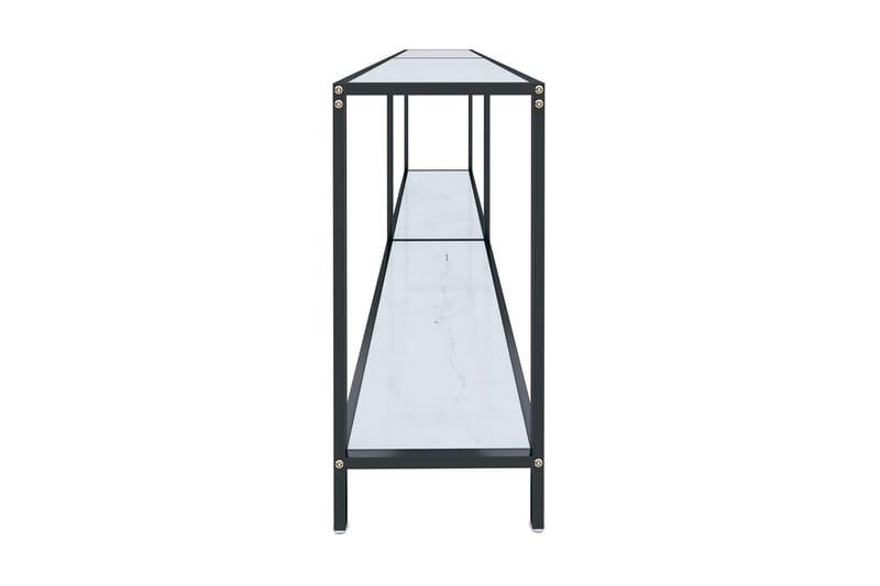 Konsolbord vit 200x35x75,5 cm härdat glas - Vit - Hallbord - Konsolbord & sidobord