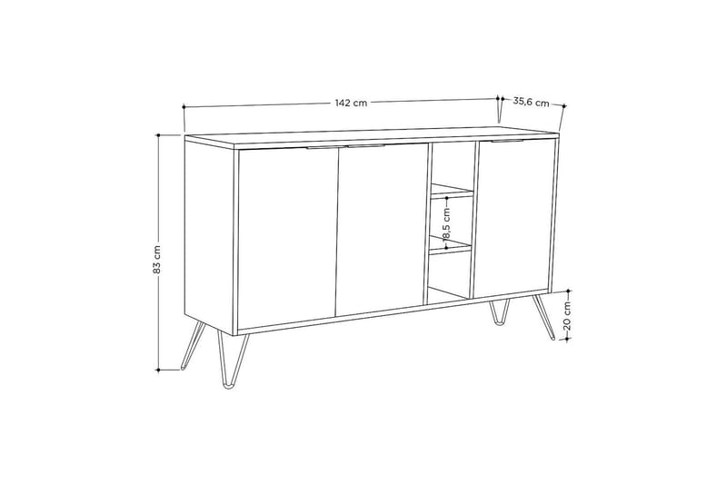 Rinorea Konsollbord 142x83 cm - Brun - Möbler - Bord & matgrupper - Avlastningsbord - Konsolbord & sidobord