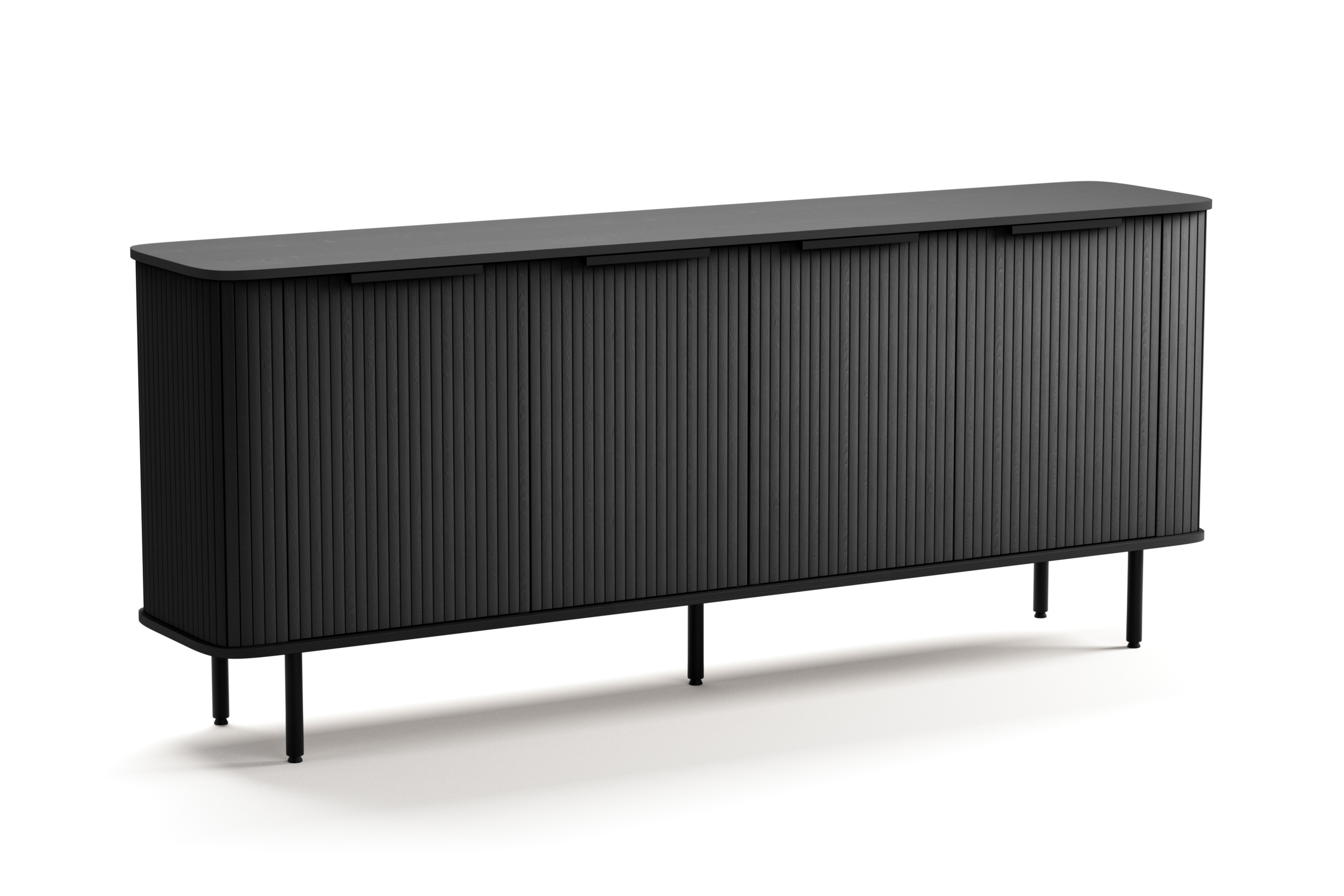 Kopparbo Sideboard - Svart trä & skänk