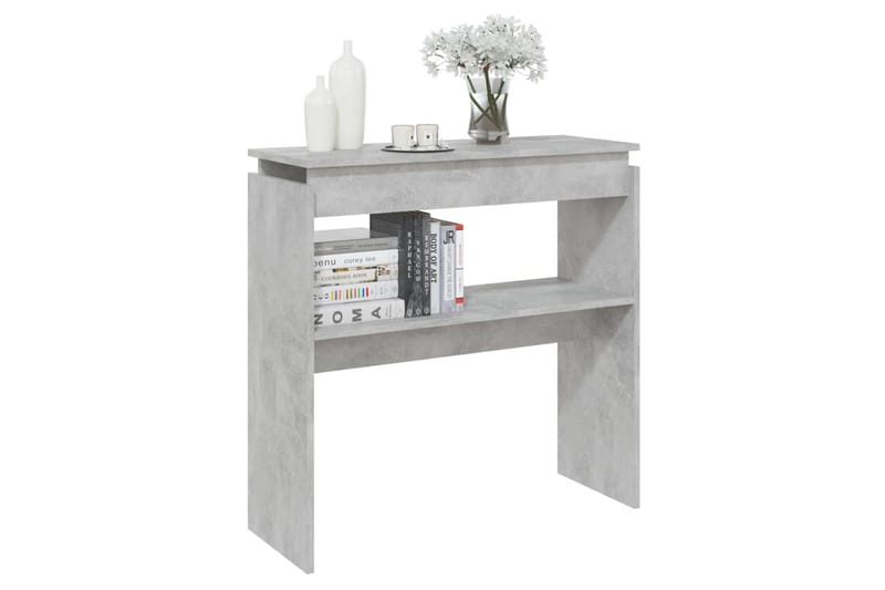 Sidobord betonggrå 80x30x80 cm spånskiva - Grå - Lampbord - Brickbord & småbord