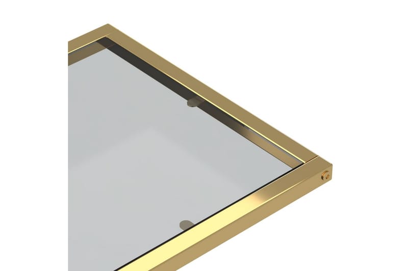 Sidobord till datorbord svart 50x35x65 cm härdat glas - Svart - Lampbord - Brickbord & småbord