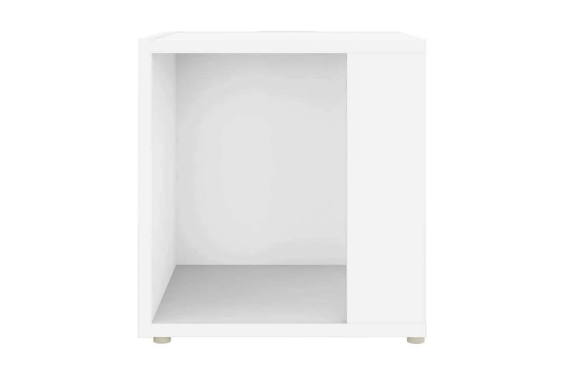 Sidobord vit 33x33x34,5 cm spånskiva - Vit - Lampbord - Brickbord & småbord