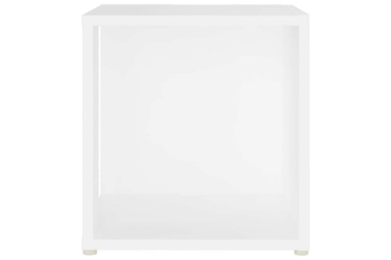 Sidobord vit 33x33x34,5 cm spånskiva - Vit - Lampbord - Brickbord & småbord