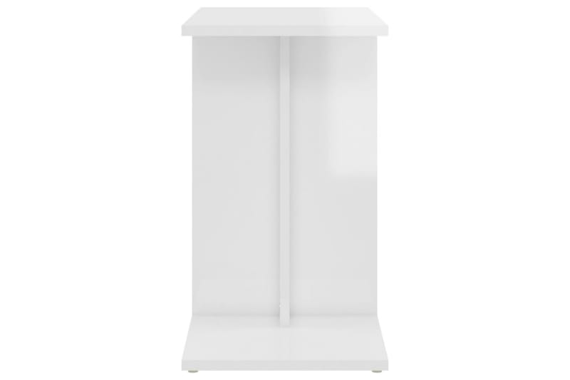 Sidobord vit högglans 50x30x50 cm spånskiva - Vit - Lampbord - Brickbord & småbord