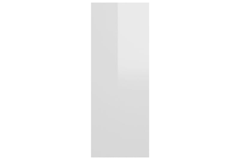 Sidobord vit högglans 78x30x80 cm spånskiva - Vit - Lampbord - Brickbord & småbord