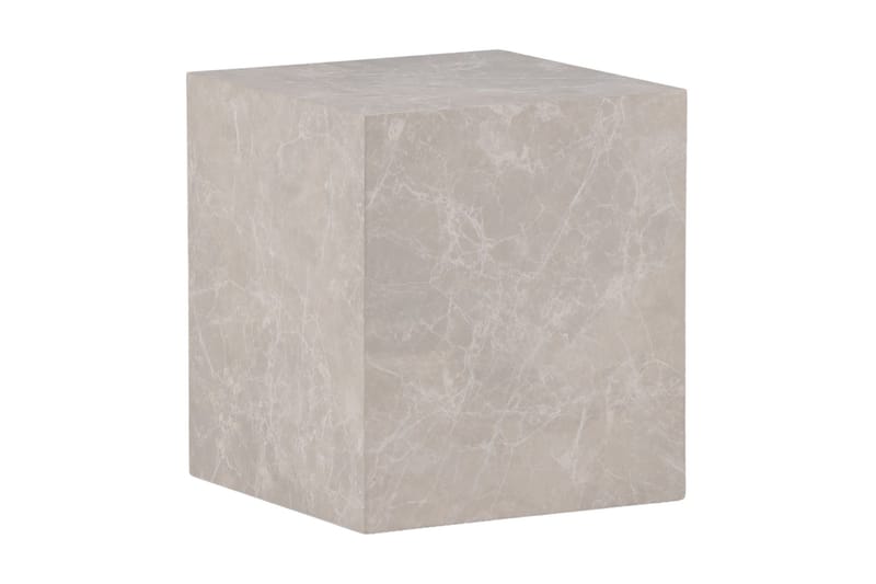 York High Travertin Sidobord 40x40x45 cm - Beige - Möbler - Bord & matgrupper - Avlastningsbord - Lampbord