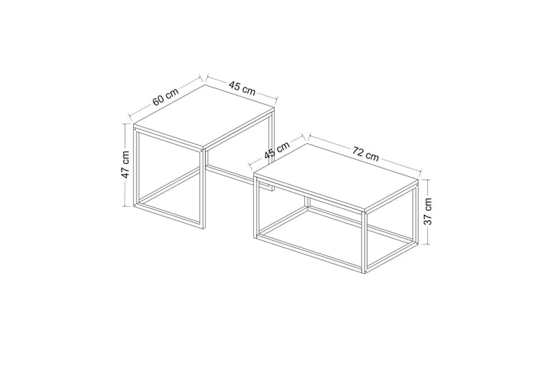 Leka Satsbord - Svart - Möbler - Bord & matgrupper - Avlastningsbord - Satsbord