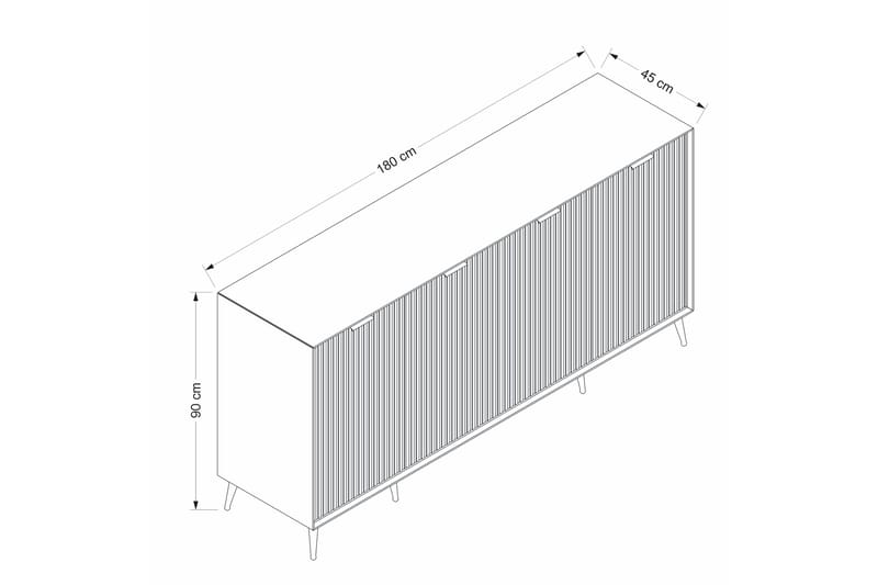 Luxe Konsollbord 180 cm - Sandsten - Möbler - Bord & matgrupper - Avlastningsbord - Hallbord