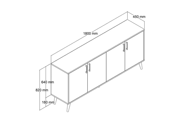 Malkiat Konsollbord 180 cm - Brun - Möbler - Bord & matgrupper - Avlastningsbord - Hallbord