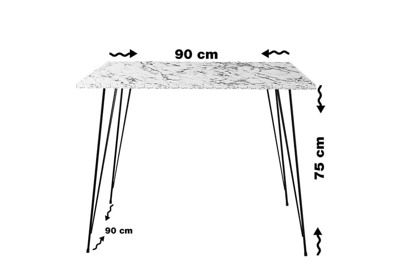 Murtwell Bord 90 cm - Vit - Avlastningsbord