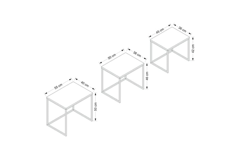 Rambir Satsbord - Antracit - Möbler - Bord & matgrupper - Avlastningsbord - Satsbord