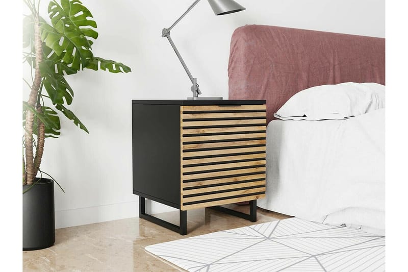 Galbally Sängbord 40 cm - Brun - Sängbord & nattduksbord
