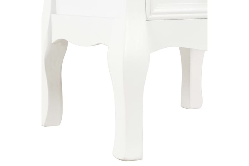 Nattduksbord 2 st vit 35x30x49 cm MDF - Vit - Sängbord & nattduksbord