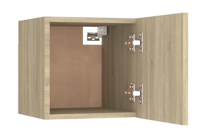 Sängbord 2 st sonoma ek 30,5x30x30 cm spånskiva - Brun - Sängbord & nattduksbord