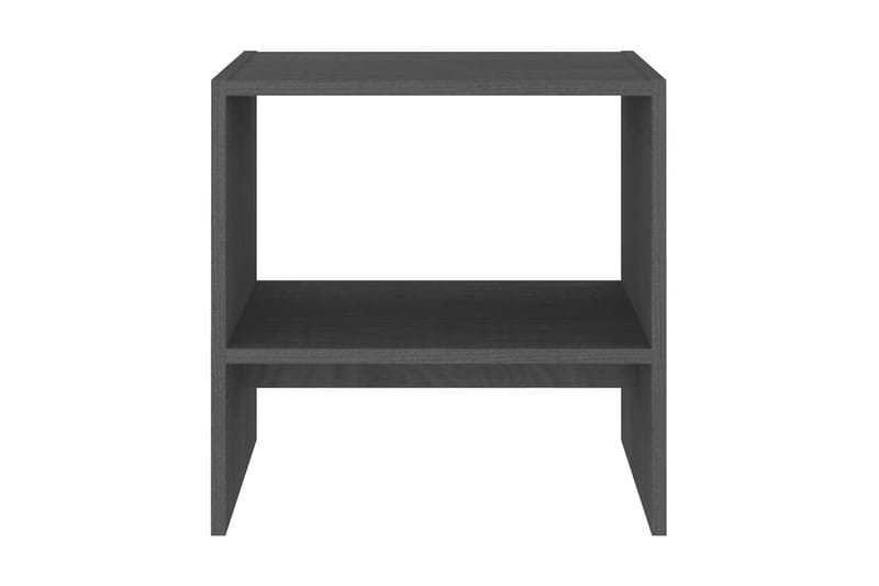 Sängbord grå 40x30,5x40 cm massiv furu - Grå - Sängbord & nattduksbord