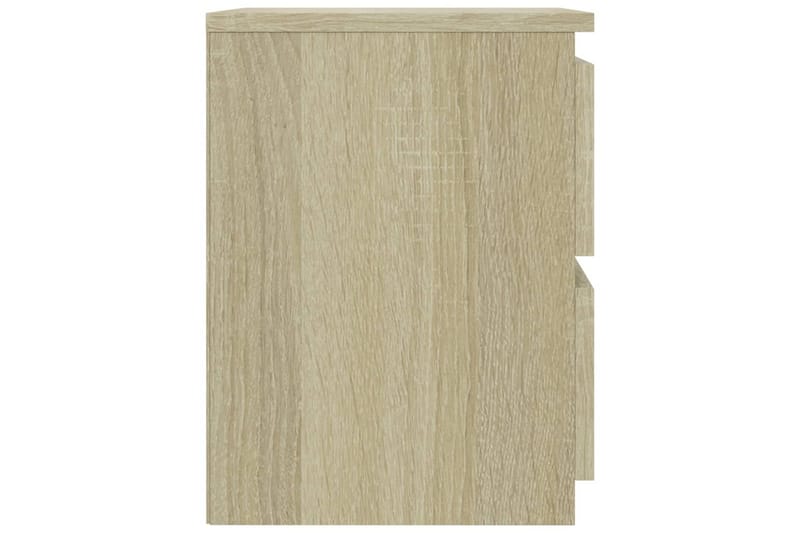 Sängbord sonoma ek 30x30x40 cm spånskiva - Brun - Möbler - Bord & matgrupper - Avlastningsbord - Sängbord & nattduksbord