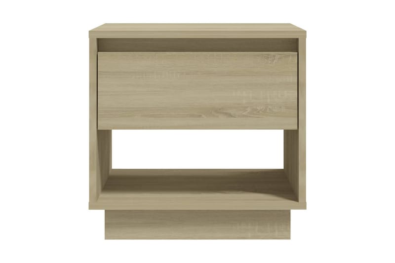 Sängbord sonoma-ek 45x34x44 cm spånskiva - Beige - Möbler - Bord & matgrupper - Avlastningsbord - Sängbord & nattduksbord