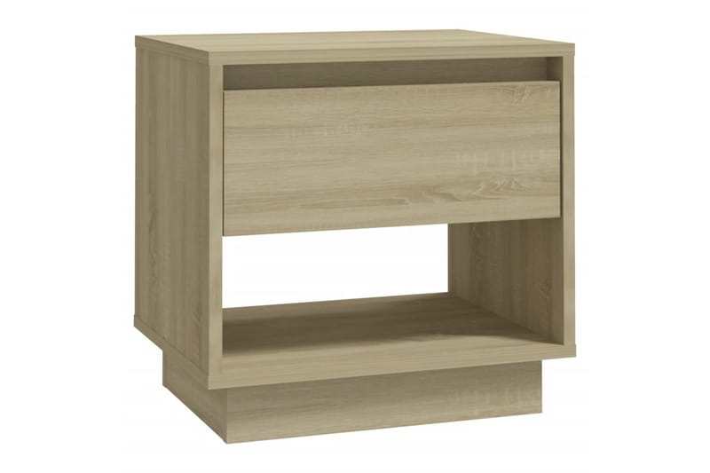 Sängbord sonoma-ek 45x34x44 cm spånskiva - Beige - Möbler - Bord & matgrupper - Avlastningsbord - Sängbord & nattduksbord