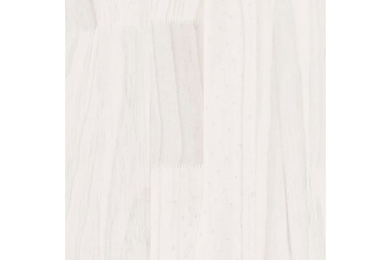 Sängbord vit 40x31x50 cm massiv furu - Vit - Sängbord & nattduksbord