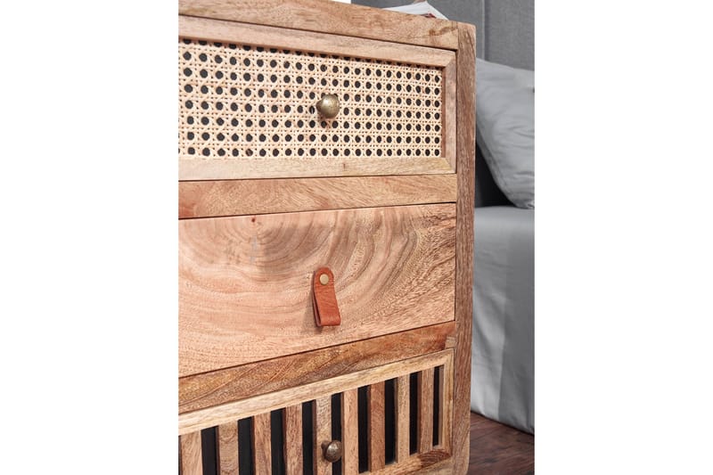 Seddik Sängbord 30 cm Rektangulär - Brun - Sängbord & nattduksbord