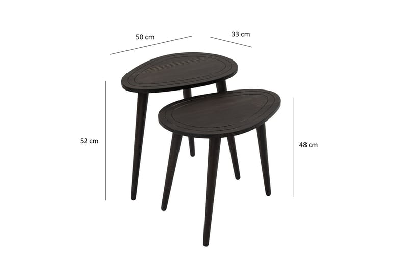 Saldus Satsbord - Antracit - Möbler - Bord & matgrupper - Avlastningsbord - Satsbord