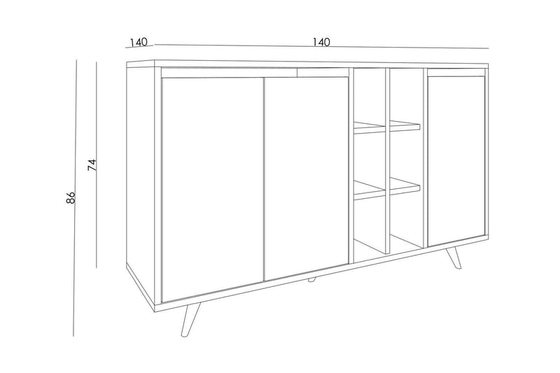 Seria Konsollbord 140 cm - Vit marmor - Möbler - Bord & matgrupper - Avlastningsbord - Hallbord