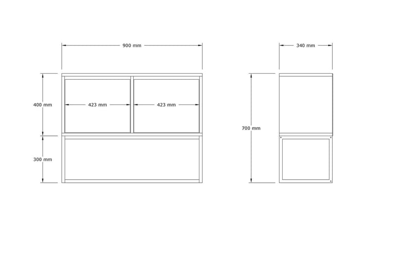 Zermat Konsollbord 90 cm - Beige - Möbler - Bord & matgrupper - Avlastningsbord - Hallbord