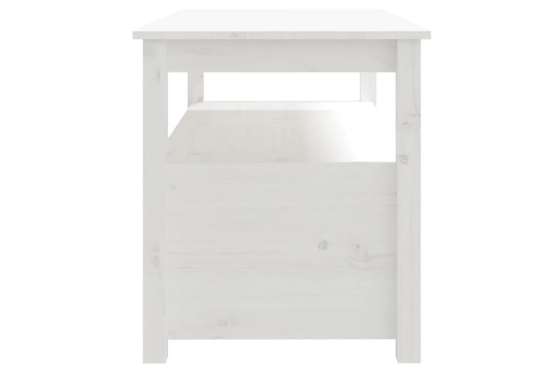 beBasic Soffbord vit 102x49x55 cm massiv furu - White - Möbler - Bord & matgrupper - Soffbord