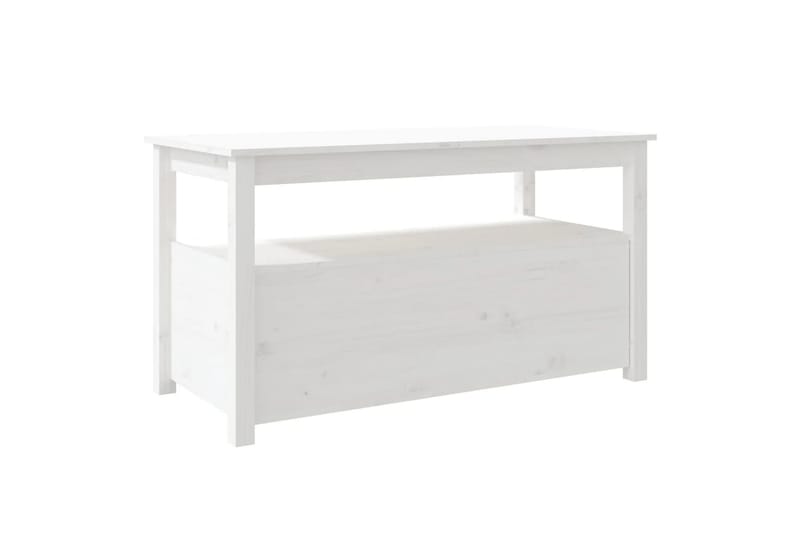 beBasic Soffbord vit 102x49x55 cm massiv furu - White - Möbler - Bord & matgrupper - Soffbord