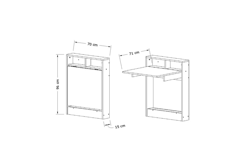 Bracked Barbord 70 cm - Beige - Möbler - Bord & matgrupper - Barbord & ståbord