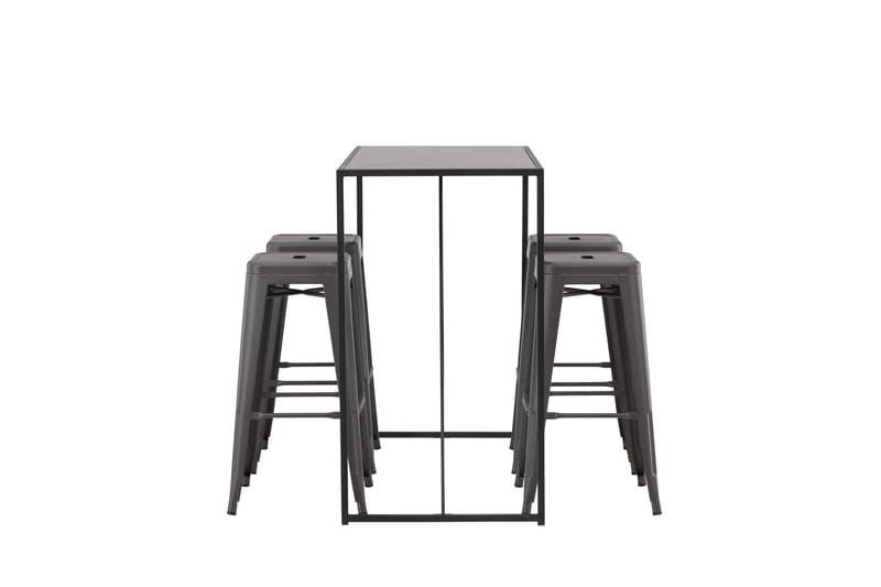 Brea Matgrupp  120 cm Rektangulär med 4 Ochovi stolar - Svart - Matgrupper