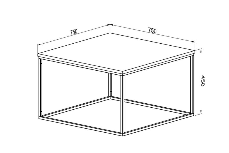 Darlyne Soffbord 75 cm - Brun/Svart - Möbler - Bord & matgrupper - Soffbord