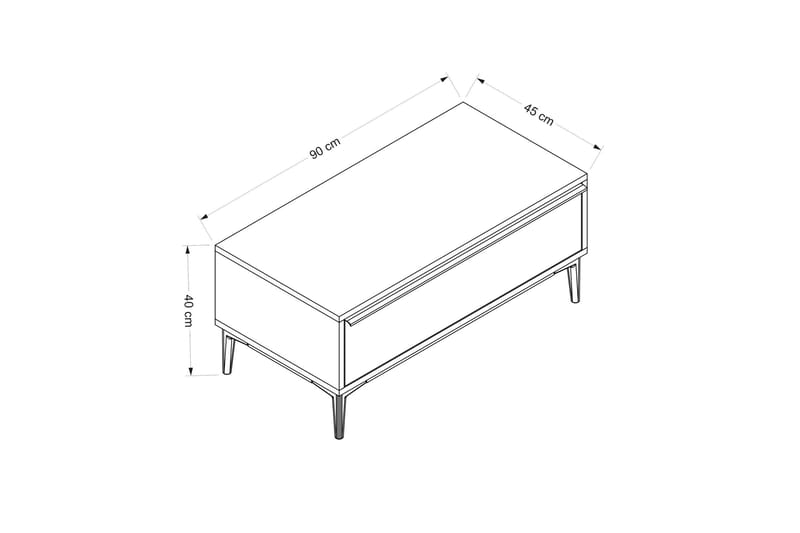 Elevate Soffbord 90 cm - Svart - Möbler - Bord & matgrupper - Soffbord