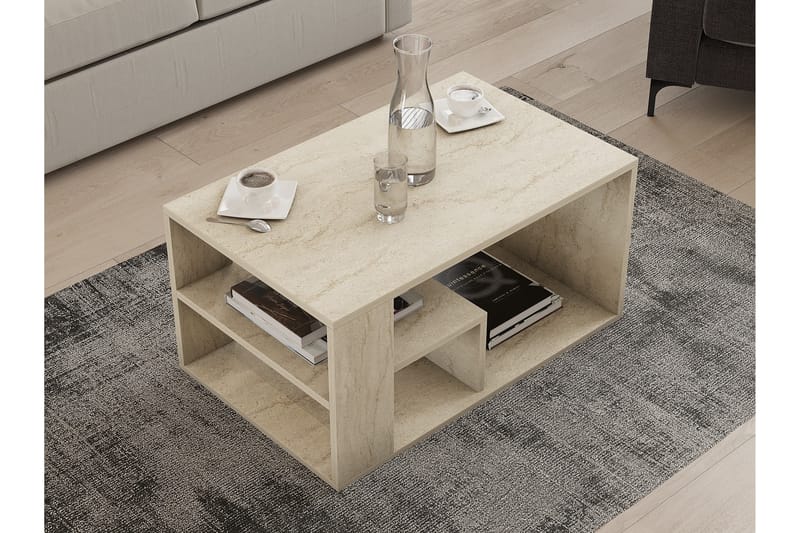 Eros Soffbord 80 cm Beige - Beige - Möbler - Bord & matgrupper - Soffbord