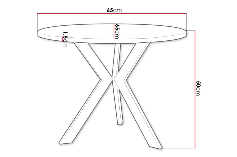 Froma Soffbord 65 cm - Beige/Svart - Möbler - Bord & matgrupper - Soffbord