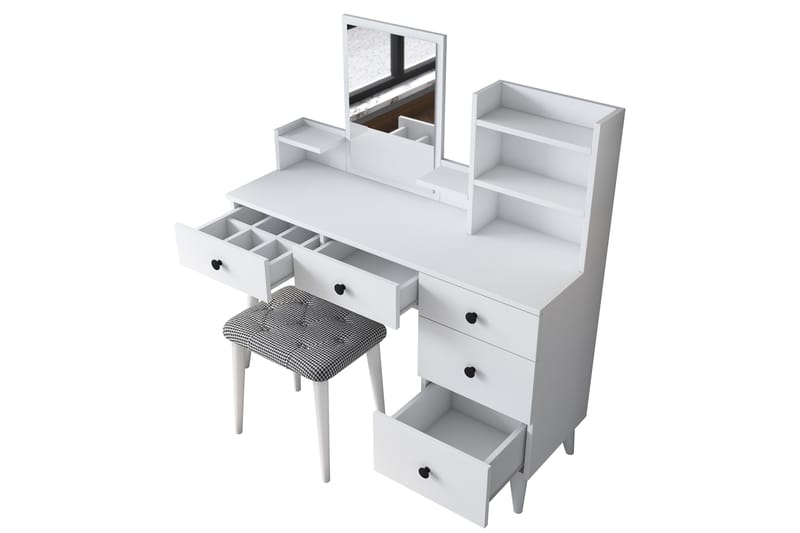 Fynnian Sminkbord 122,2 cm - Vit - Möbler - Bord & matgrupper - Sminkbord & toalettbord